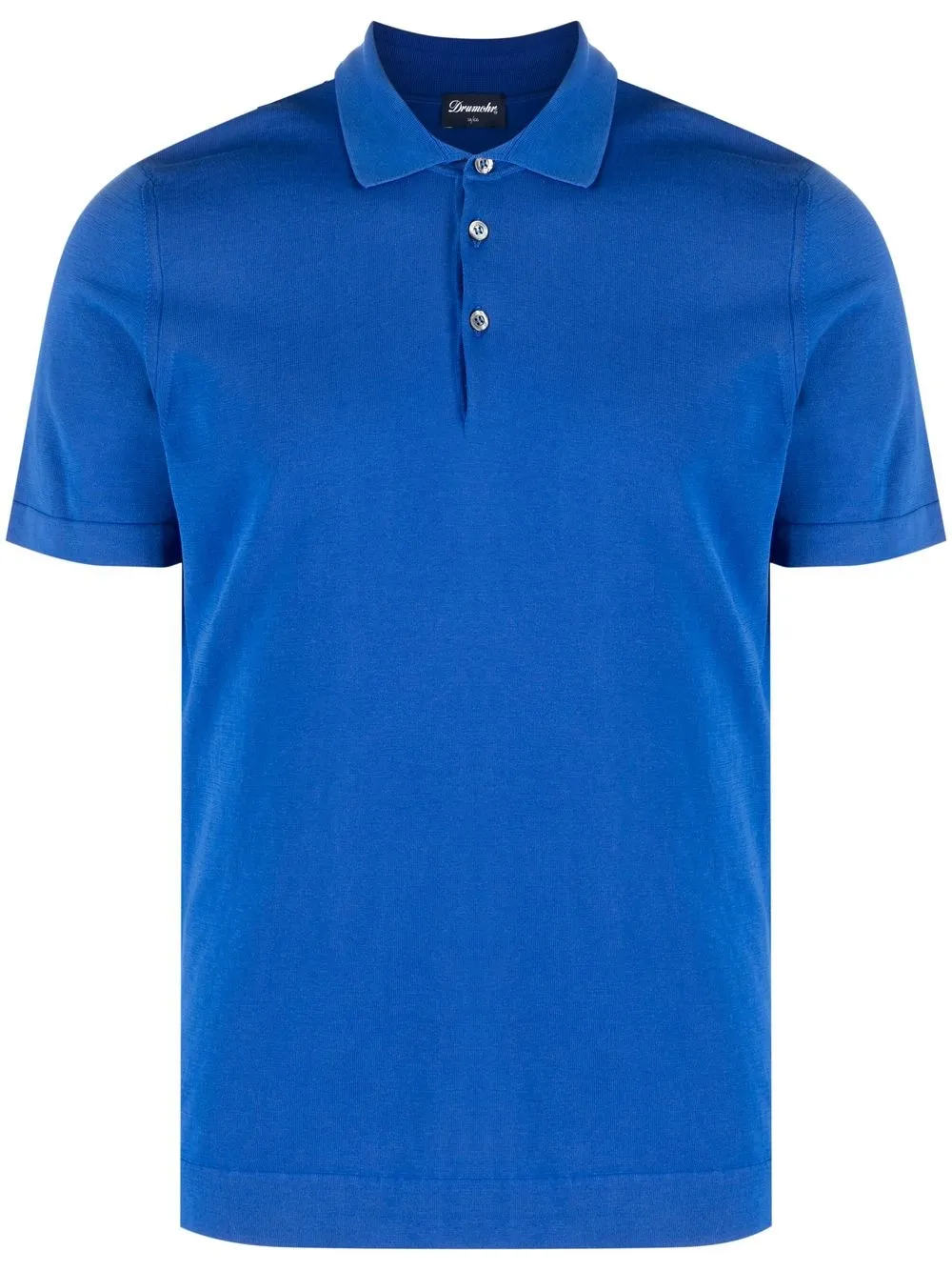 

Drumohr short-sleeved cotton polo shirt - Blue