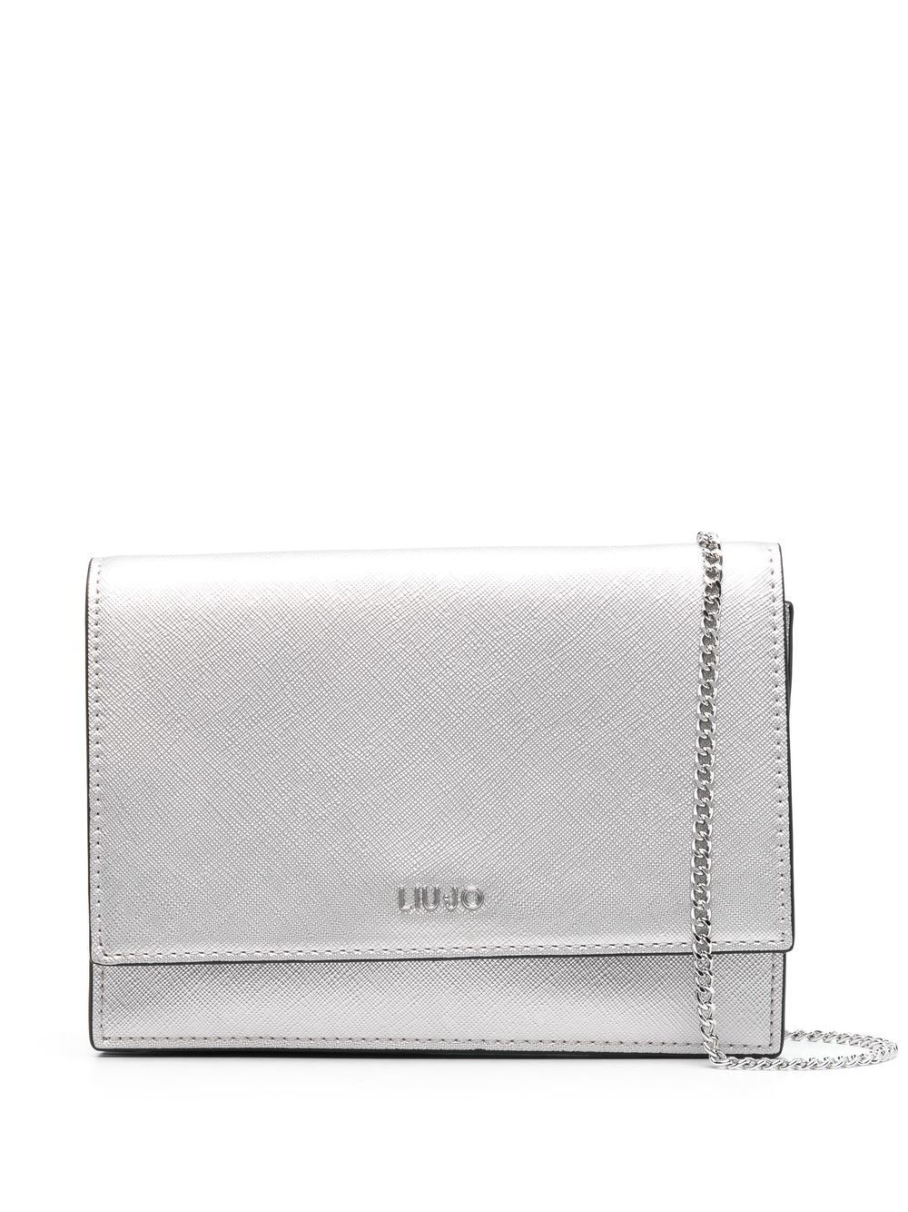 

LIU JO logo-lettering shoulder bag - Silver