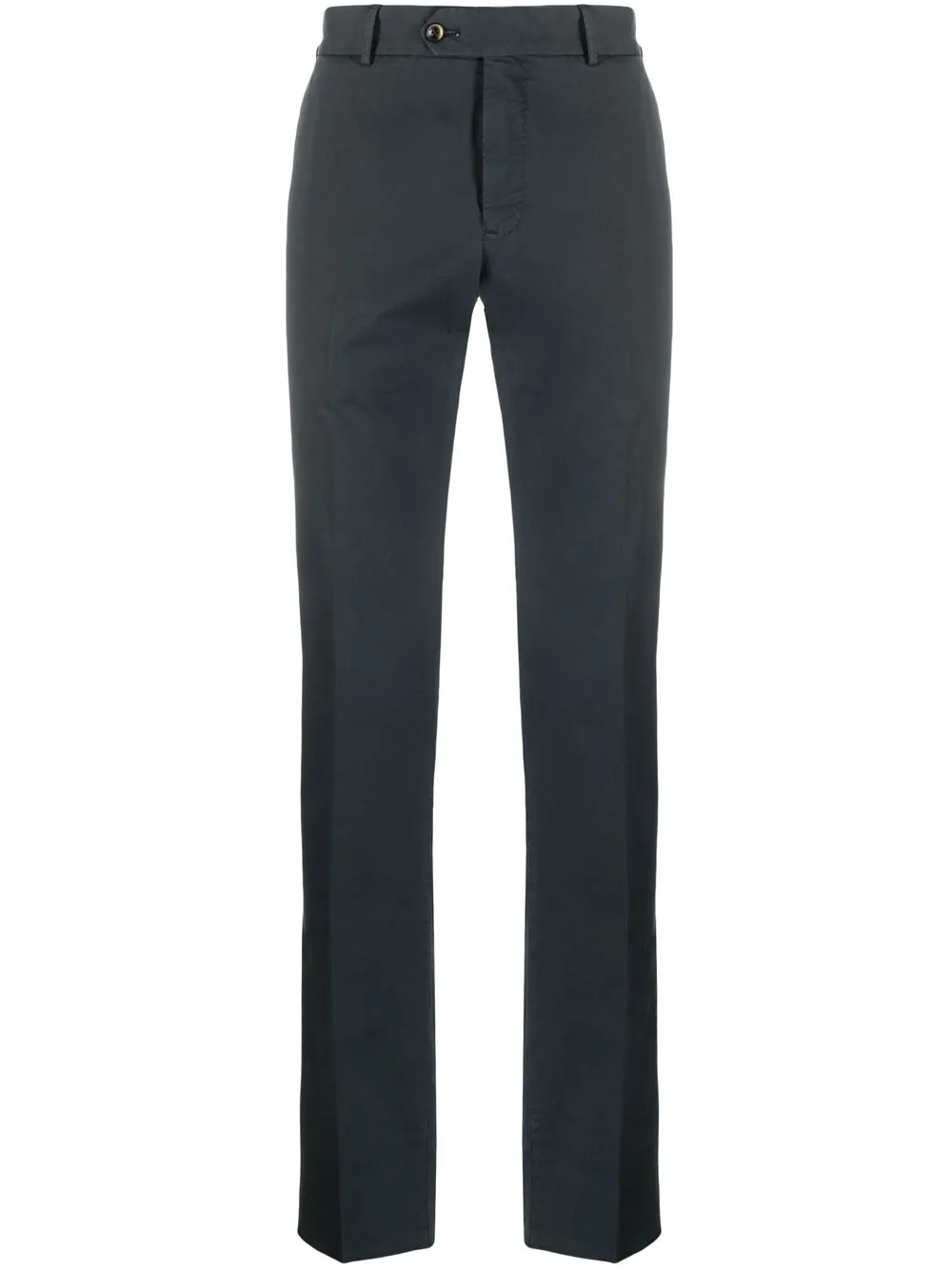 

PT Torino pressed-crease stretch-cotton tailored trousers - Blue