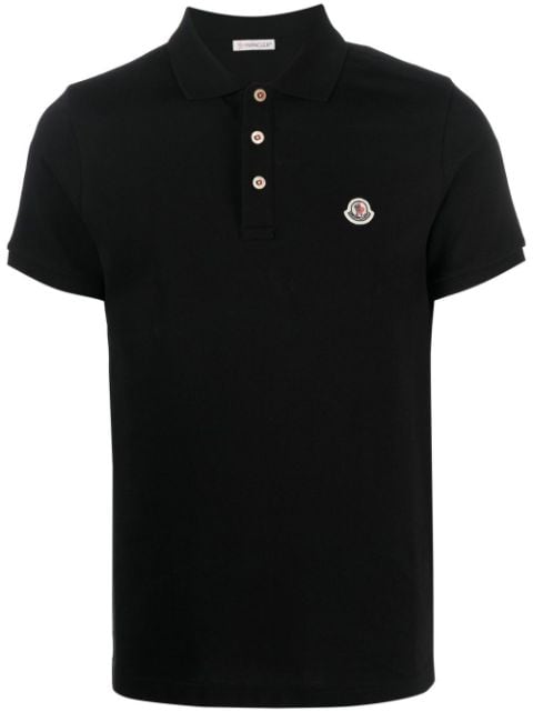 Moncler logo-patch short-sleeve polo shirt