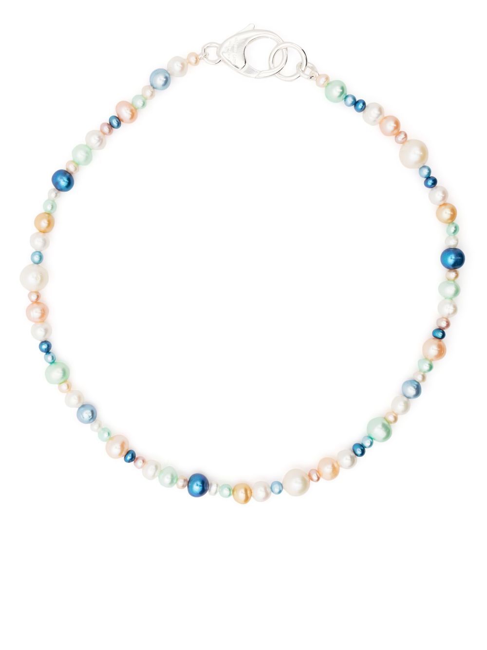 

Hatton Labs collar con perlas multicolor - Plateado