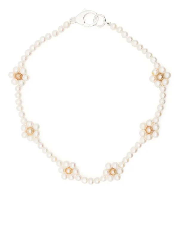 Hatton Labs faux-flower Pearl Necklace White FARFETCH BH
