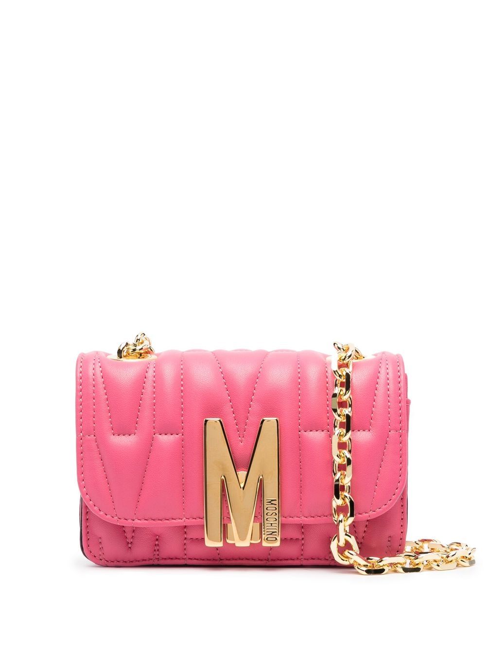 

Moschino monogram-quilted crossbody bag - Pink