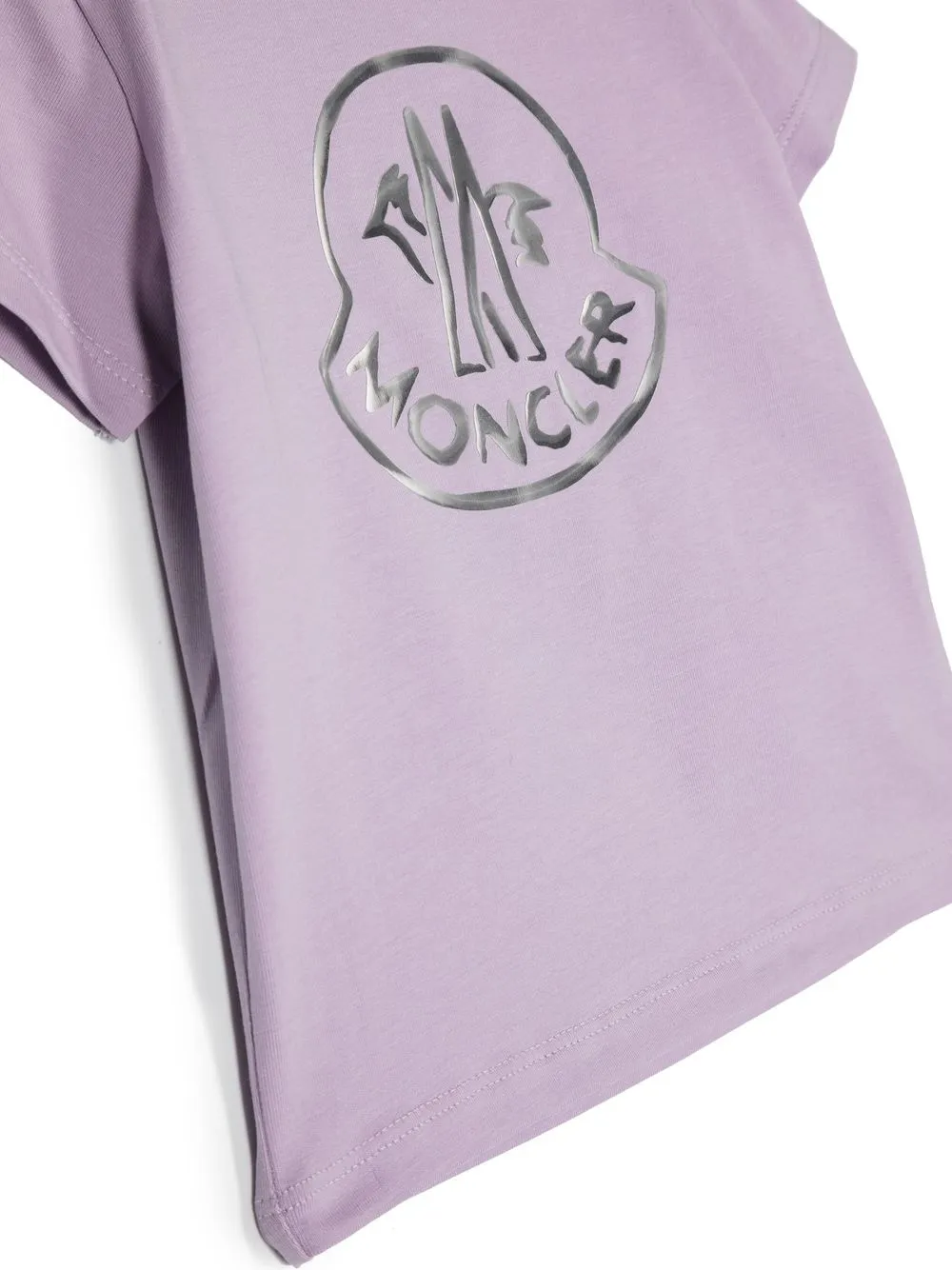 Moncler Enfant logo-print short-sleeve T-shirt | Purple