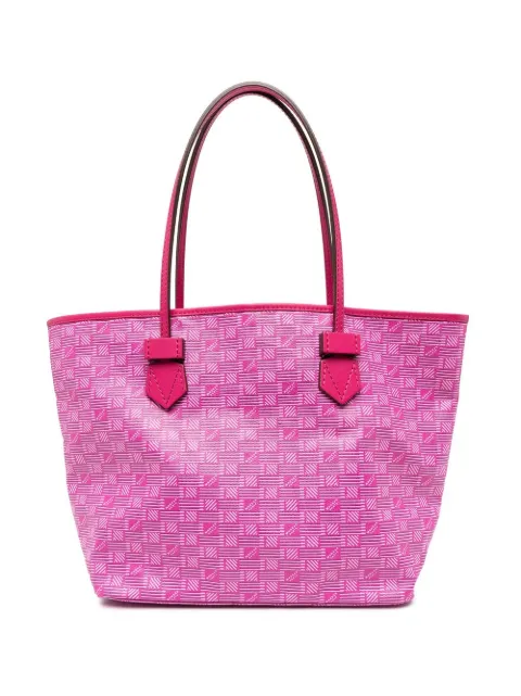 Moreau logo-print leather tote bag