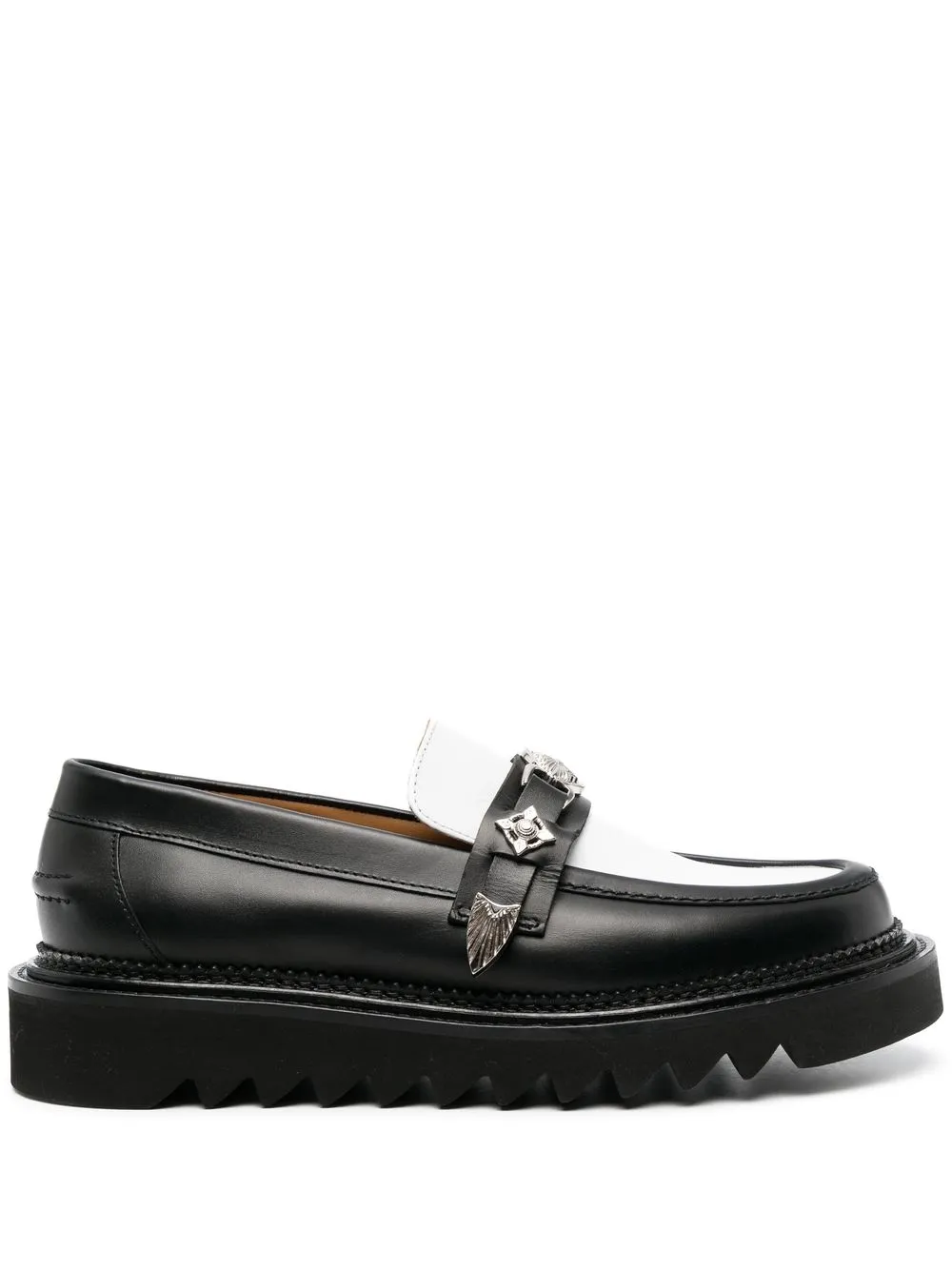 

Toga Virilis chunky leather loafers - Black