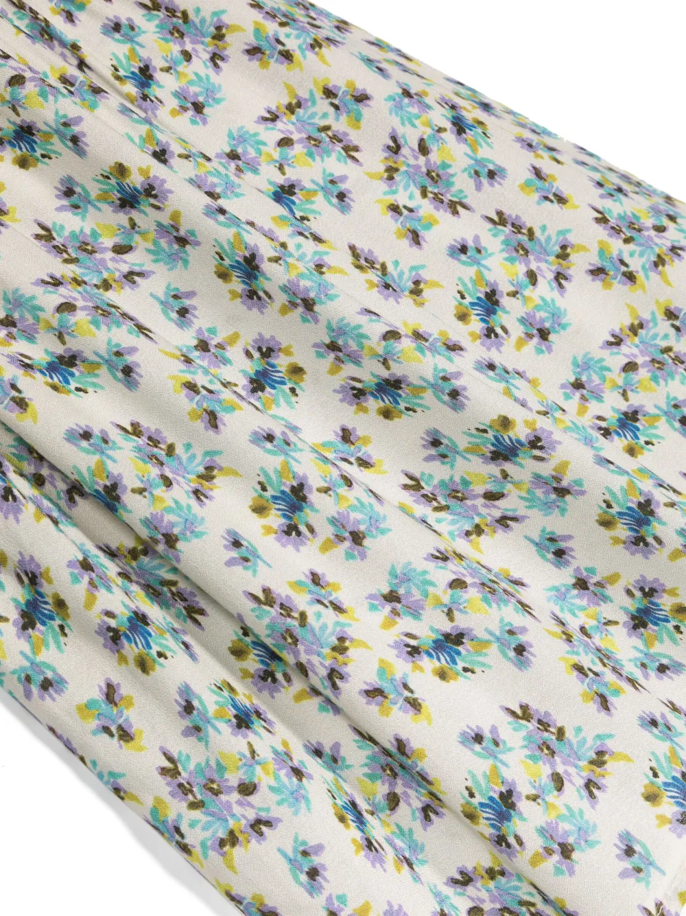Bellerose Peppa Watercolour Floral-print Dress In White
