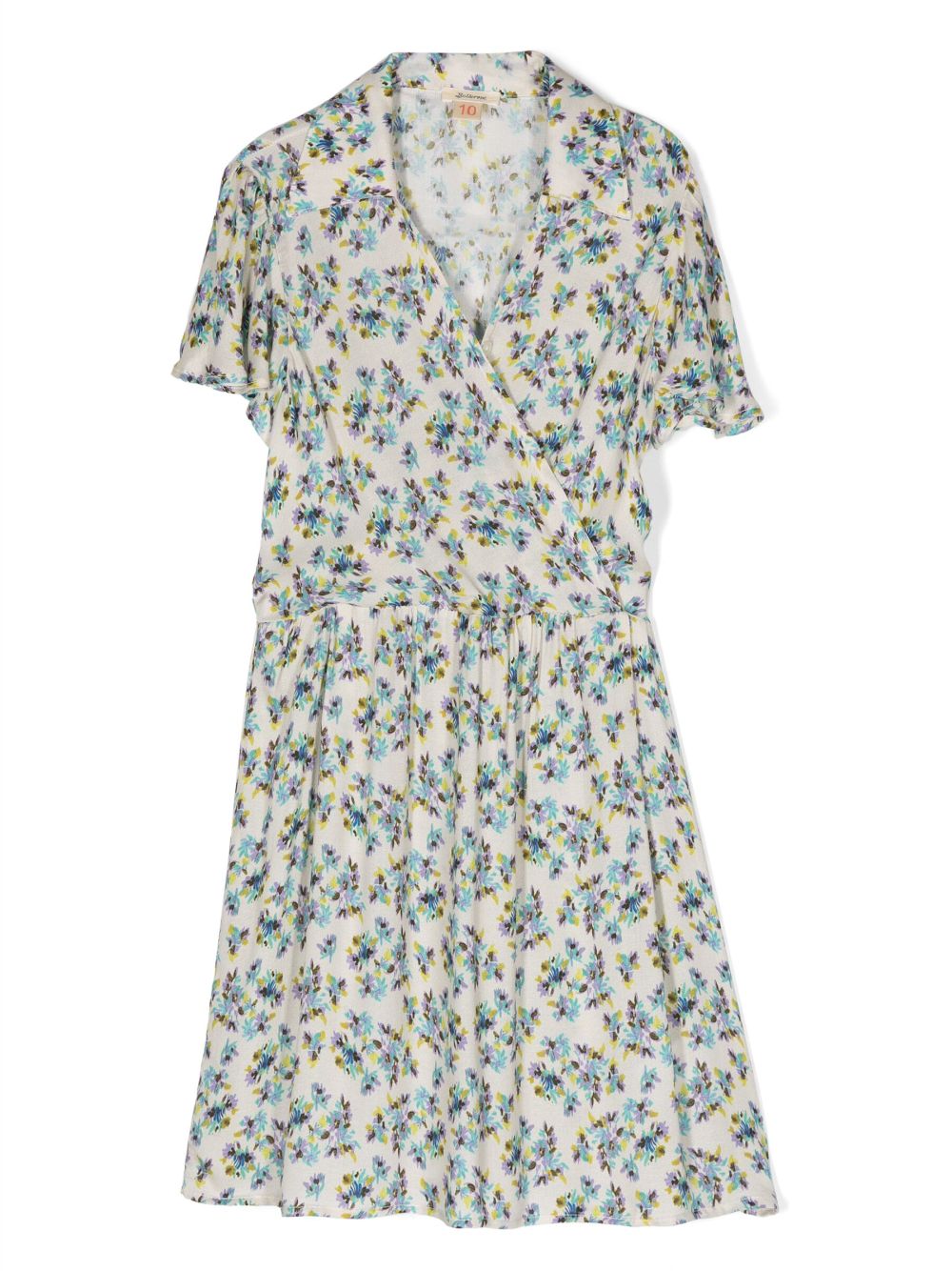 Bellerose Peppa watercolour floral-print dress - White