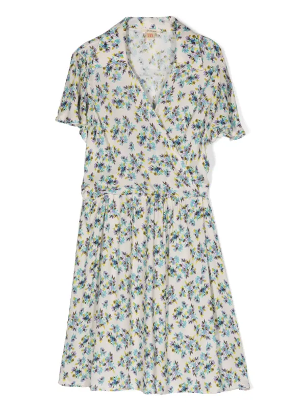 Bellerose Peppa Watercolour floral-print Dress White FARFETCH