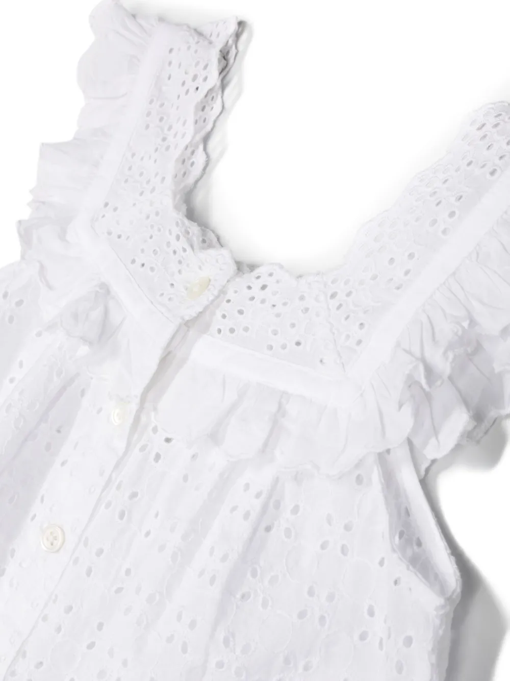 Bellerose Mouwloze blouse Wit