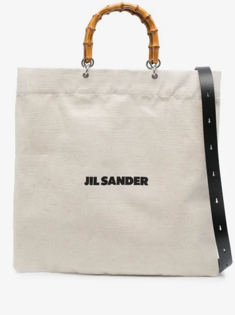 Jil Sander bamboo-handle tote bag