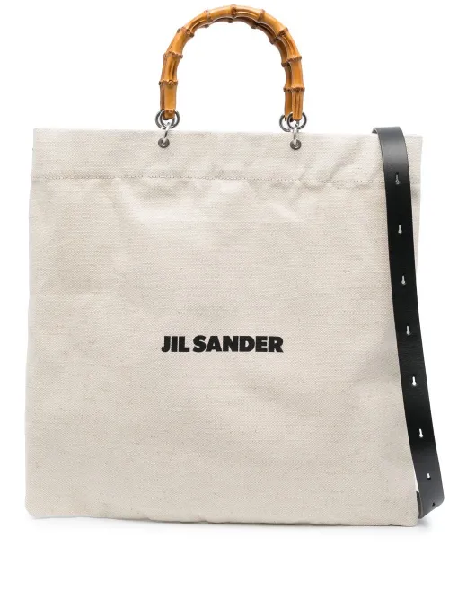 Sac à main à anse en bambou - Jil Sander - Modalova