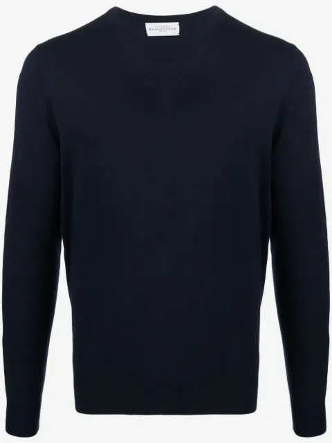 Ballantyne round-neck cotton cardigan