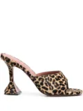 Amina Muaddi leopard-print open-toe sandals - Neutrals