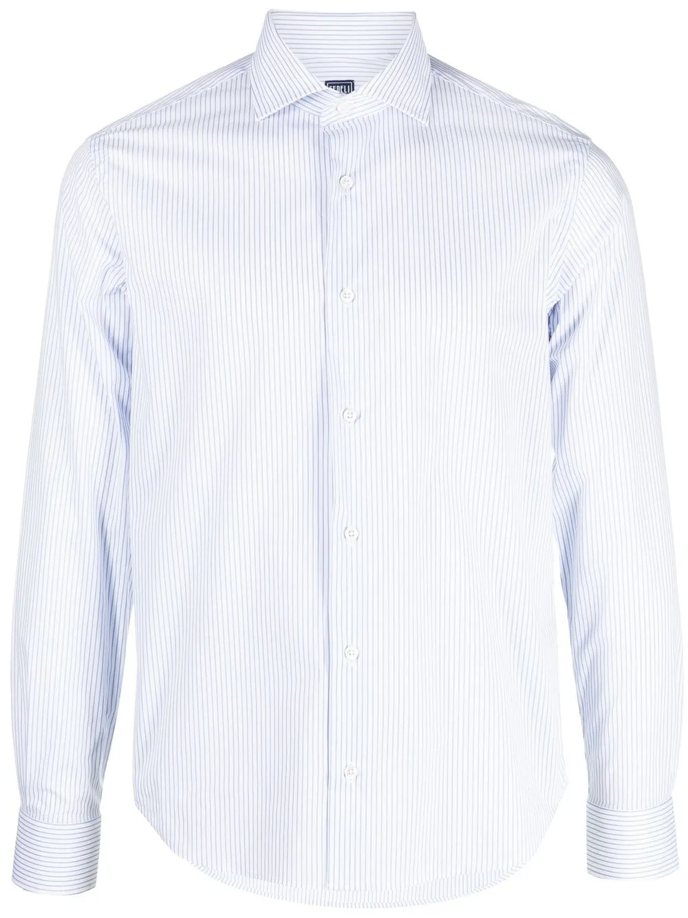 

Fedeli stripe-pattern long-sleeve shirt - White