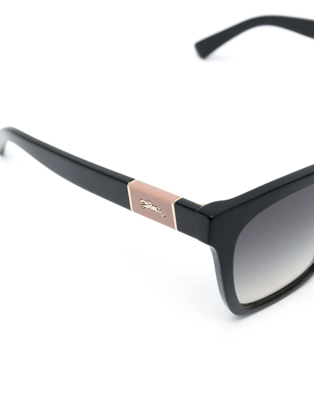 Longchamp Oversized Square-frame Sunglasses - Black 