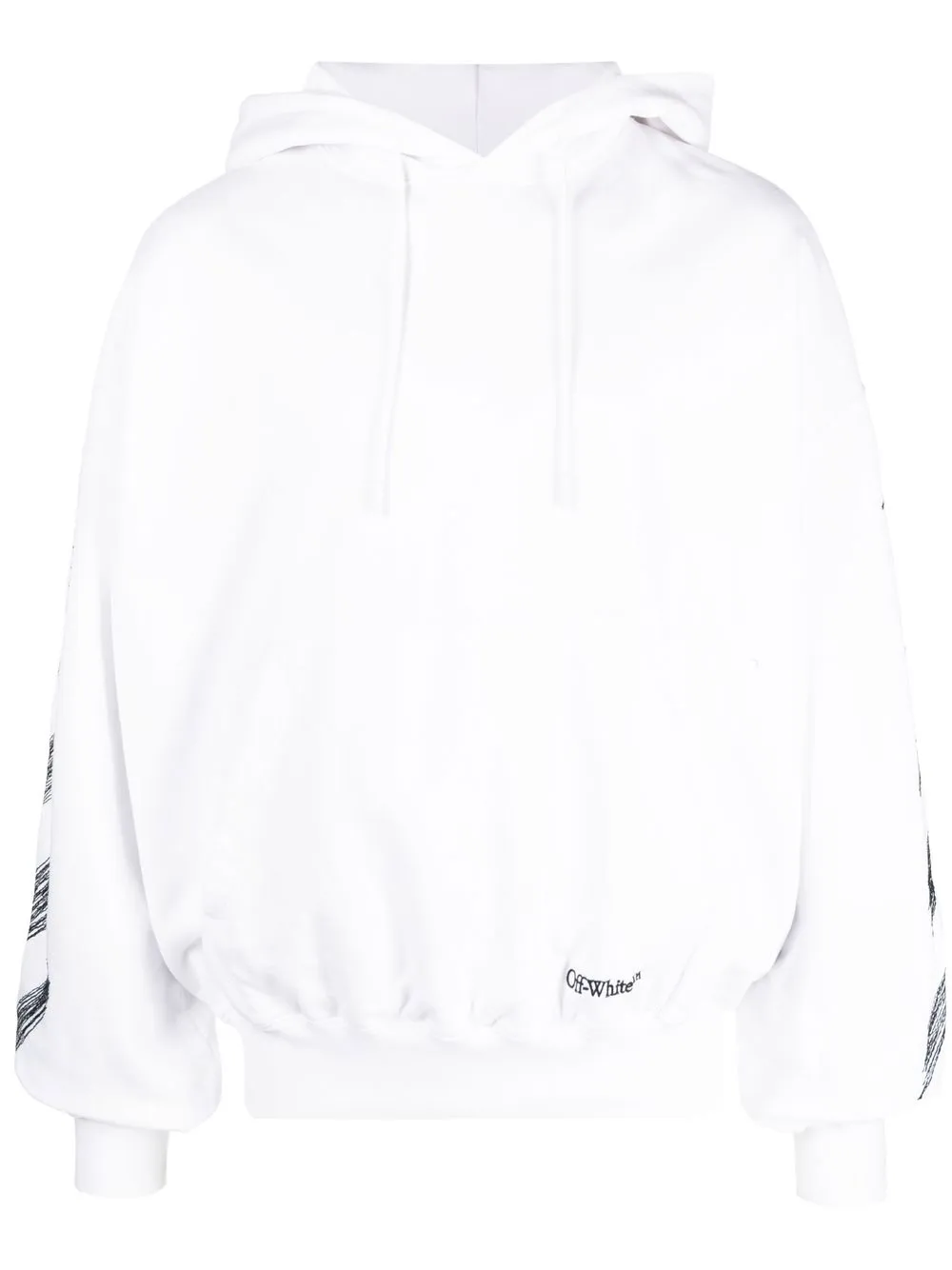 

Off-White hoodie con estampado Diag Scribble - Blanco