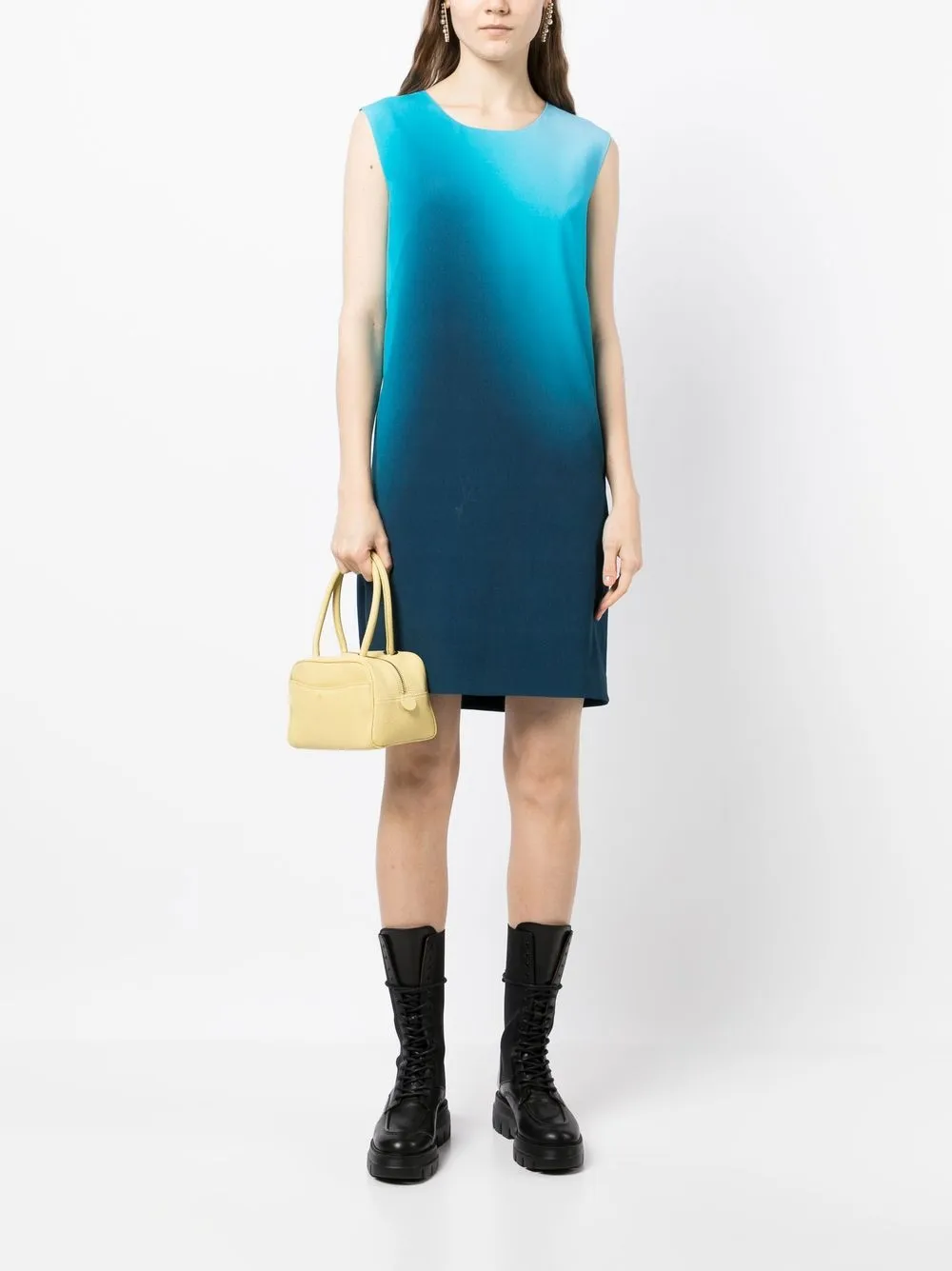 Ermanno Scervino Mouwloze maxi-jurk - Blauw