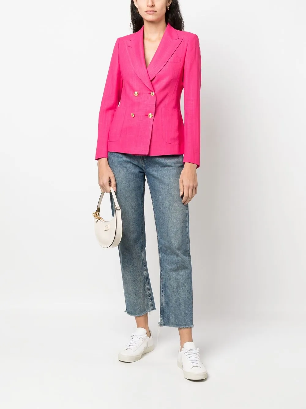 Tagliatore Blazer met dubbele rij knopen - Roze