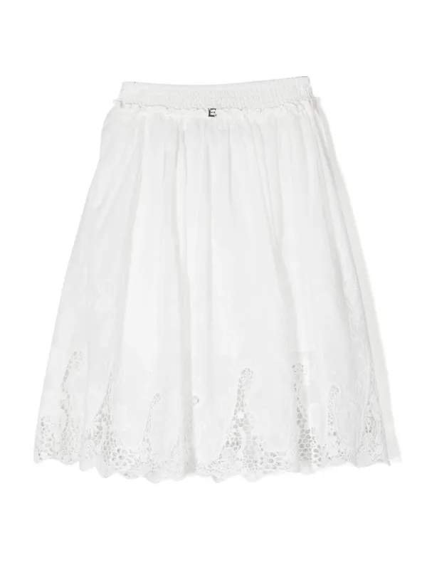Ermanno scervino black lace skirt hotsell