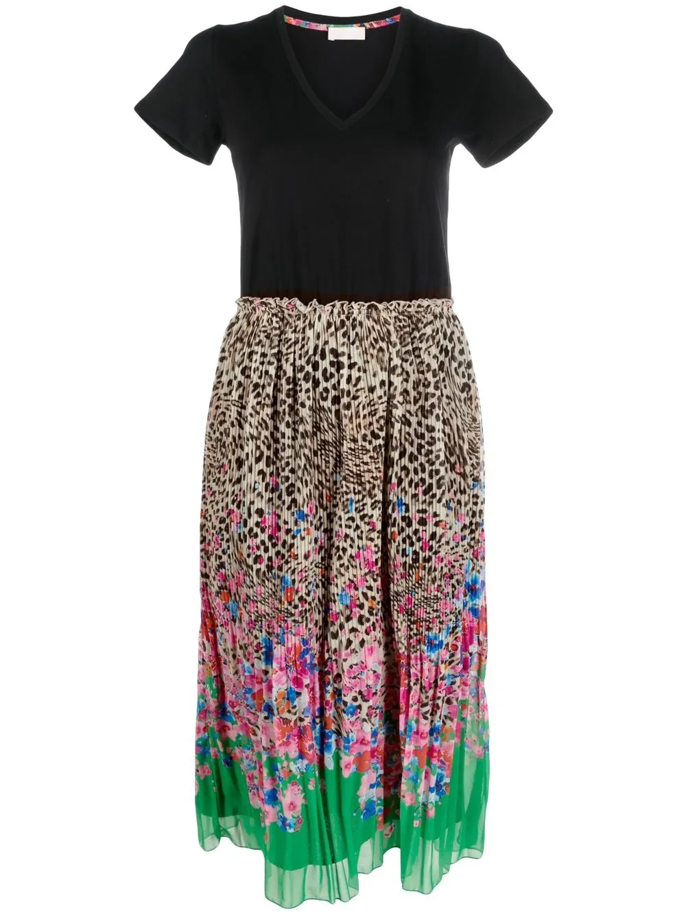 

LIU JO plissé-skirt dress - Black
