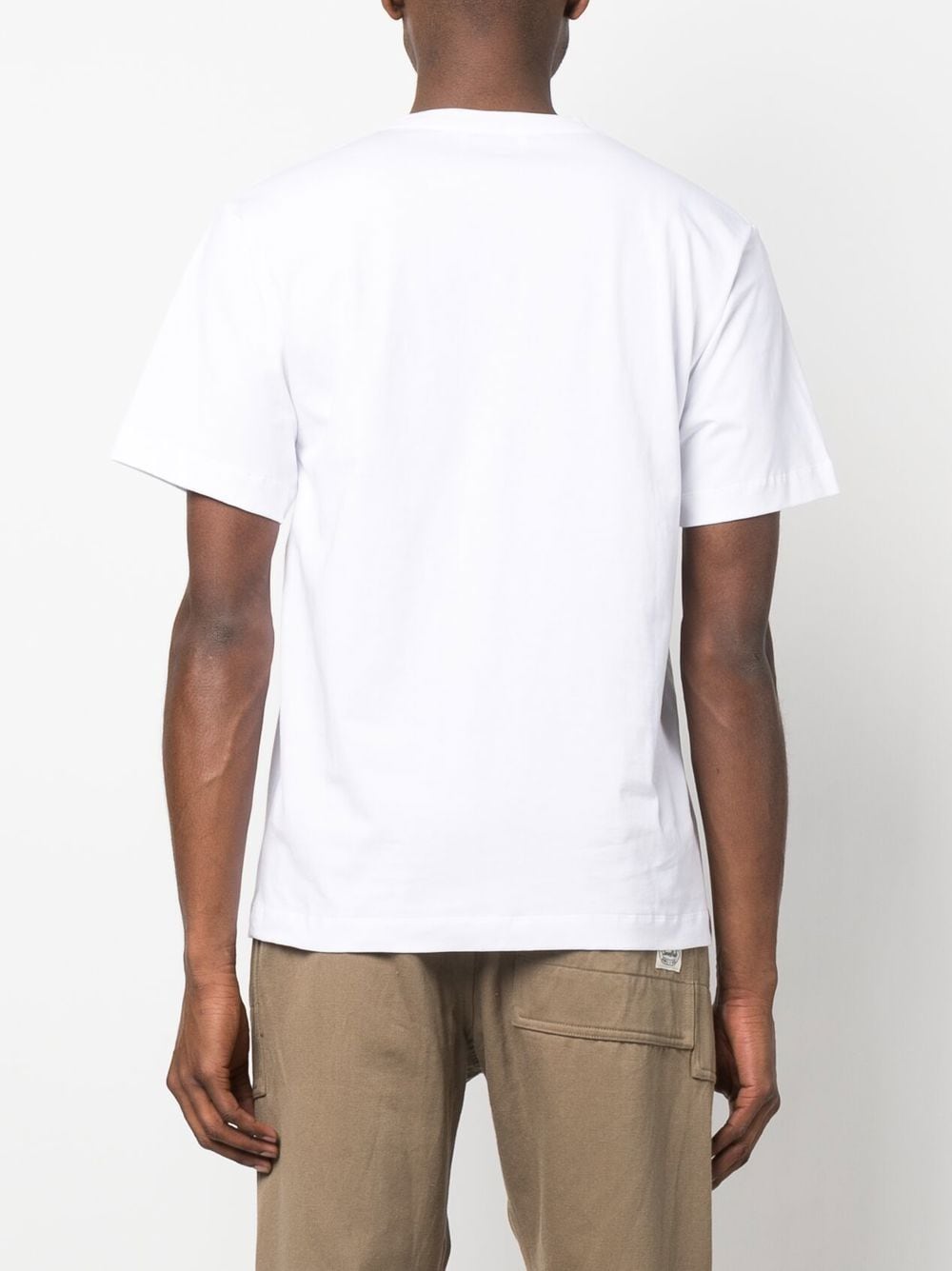 Shop Etudes Studio Patch-detail Cotton T-shirt In White