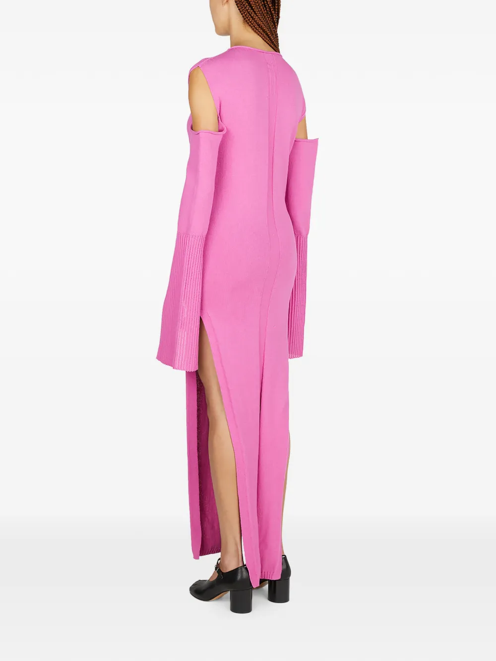 Rick Owens Maxi-jurk met capemouwen Roze