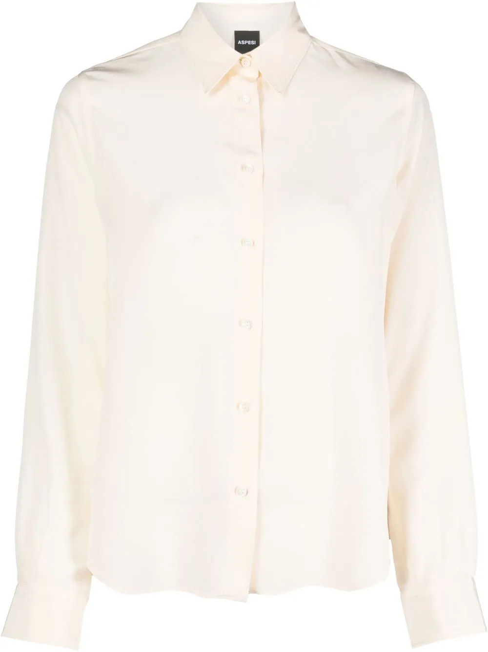 

ASPESI pointed-collar silk shirt - Neutrals