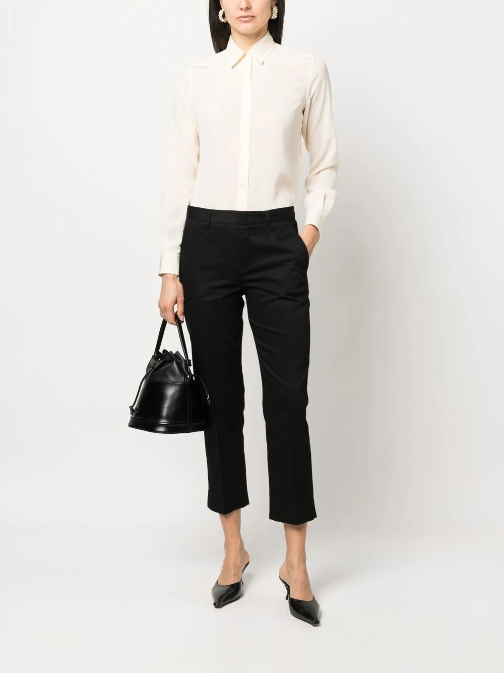 ASPESI Zijden blouse - Beige
