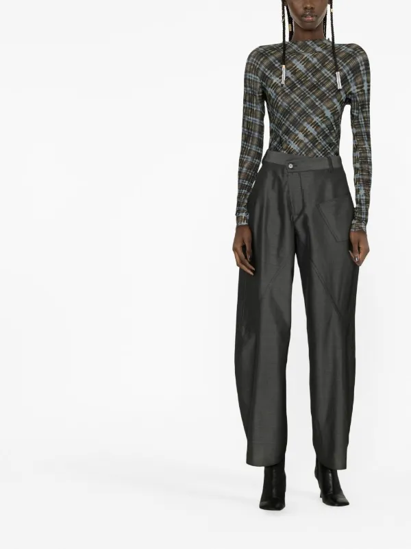 パンツ JW ANDERSON Woman Pants Grey TR0377PG1640 929 JW Anderson Pintuck Track Pants | Grey | FARFETCH