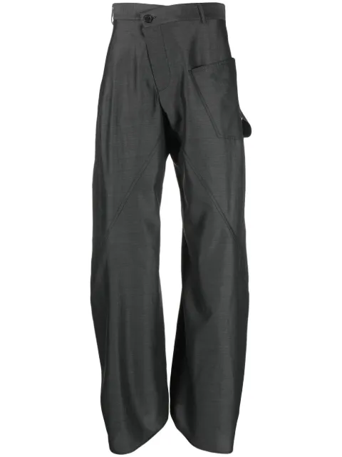 JW Anderson asymmetric cargo trousers 