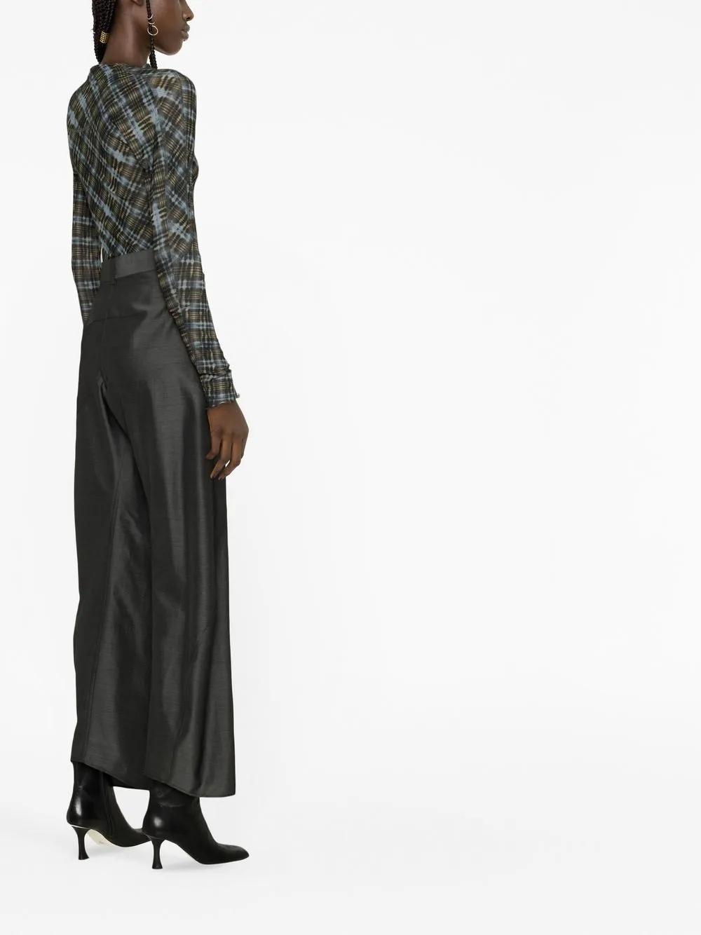 Jw Anderson Asymmetric Trousers In Grey
