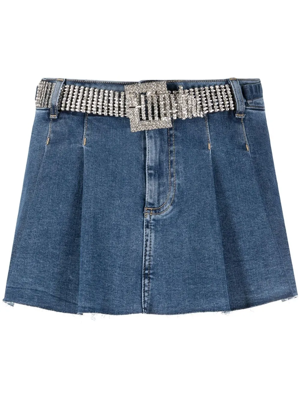 

LIU JO raw-cut denim mini shorts - Blue