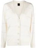 Lorena Antoniazzi striped knitted cardigan - Neutrals