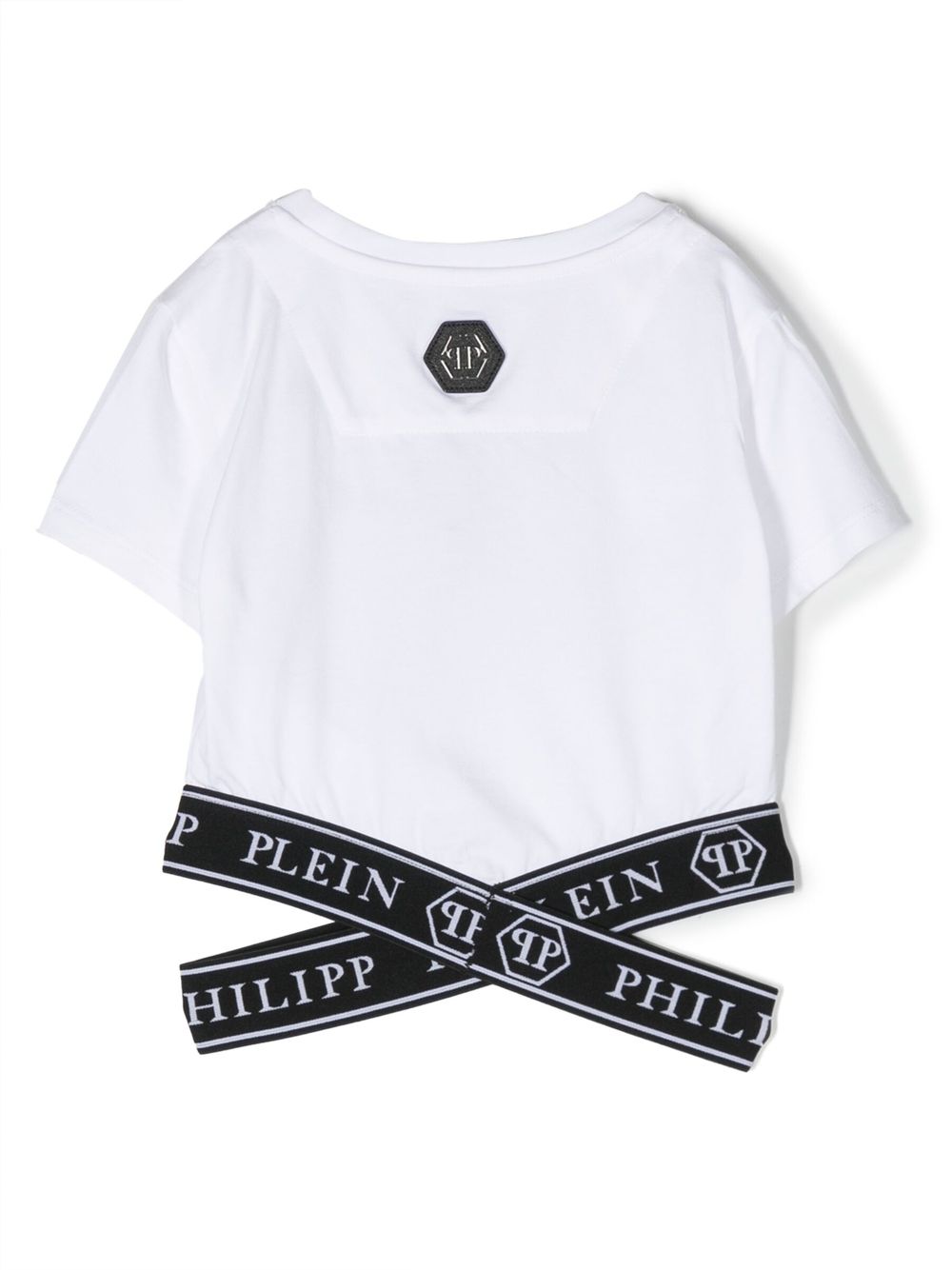 Philipp Plein Junior T-shirt met logo - Wit