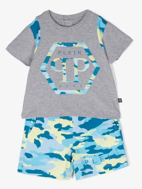 Philipp Plein Junior logo-detail two-piece set