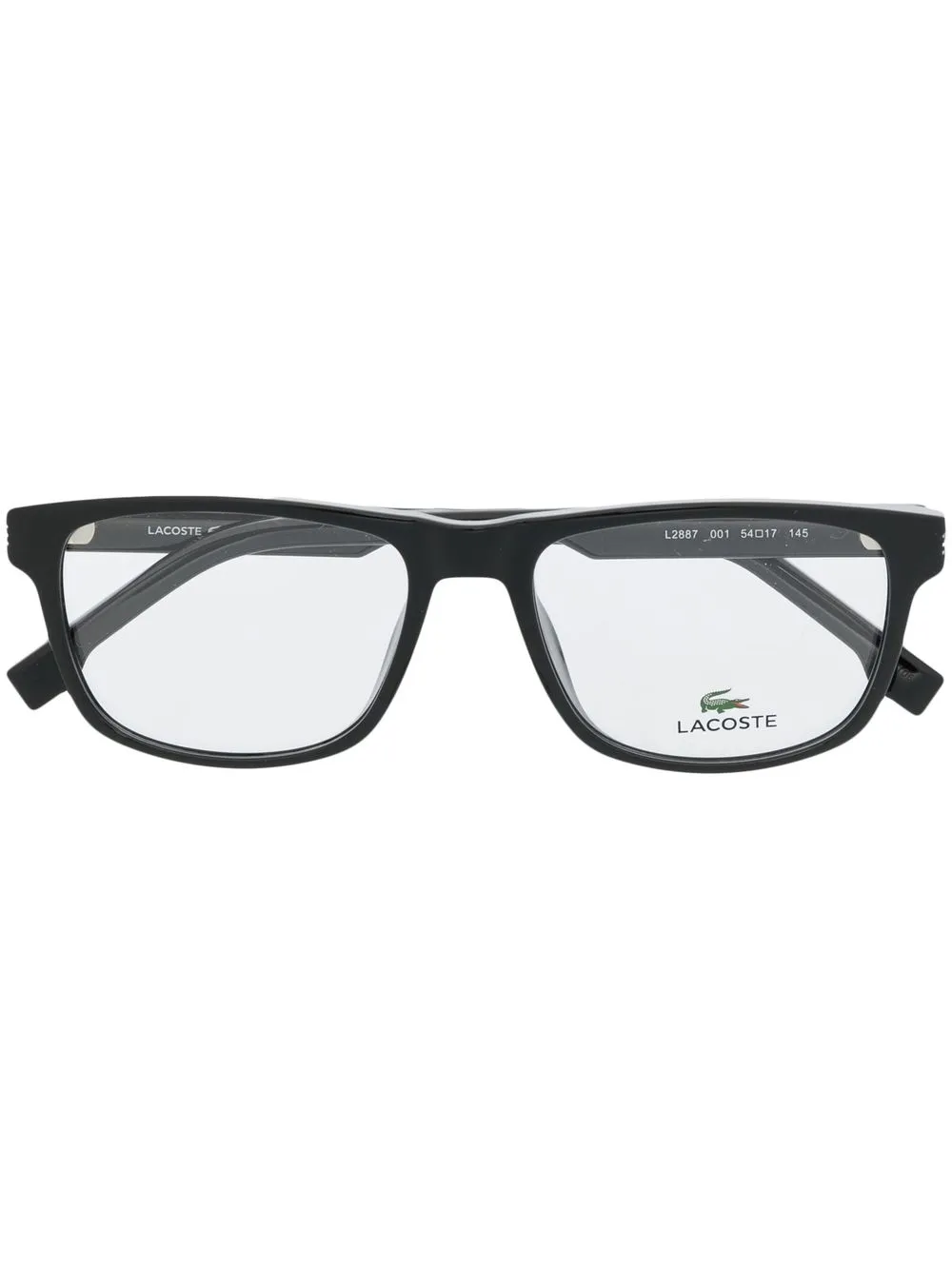 

Lacoste lentes con armazón cuadrada - Negro