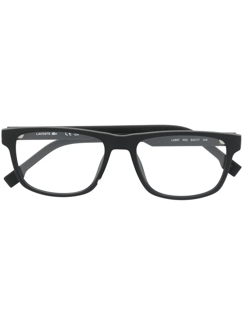 

Lacoste logo-detail square-frame glasses - Black