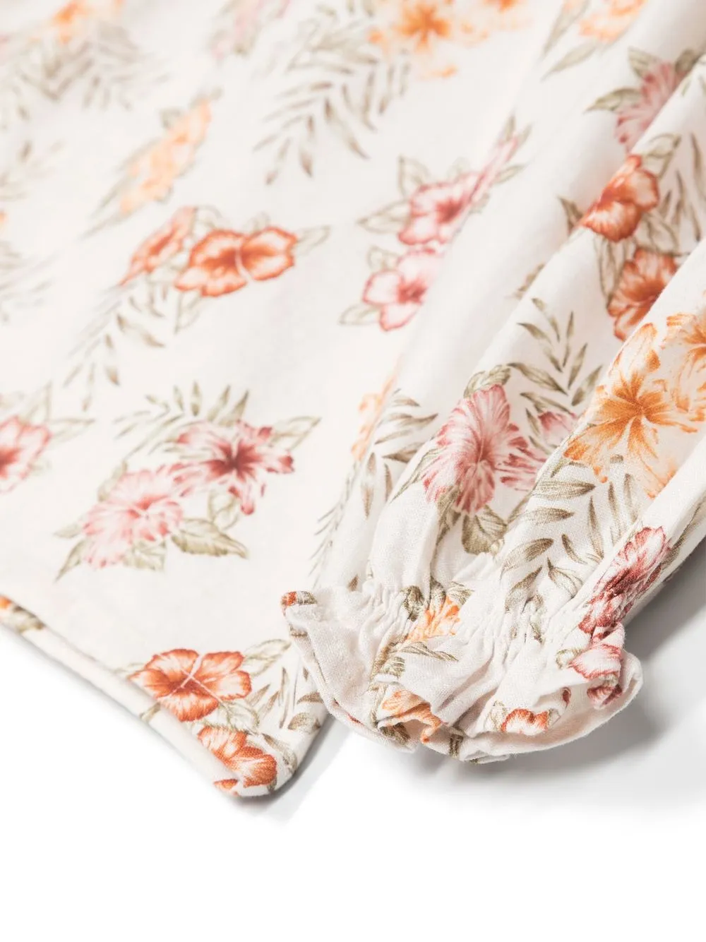 The New Society Floral-print Blouse In Neutrals