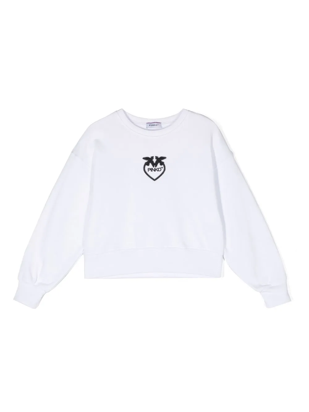 

Pinko Kids Love Birds embroidered sweatshirt - White