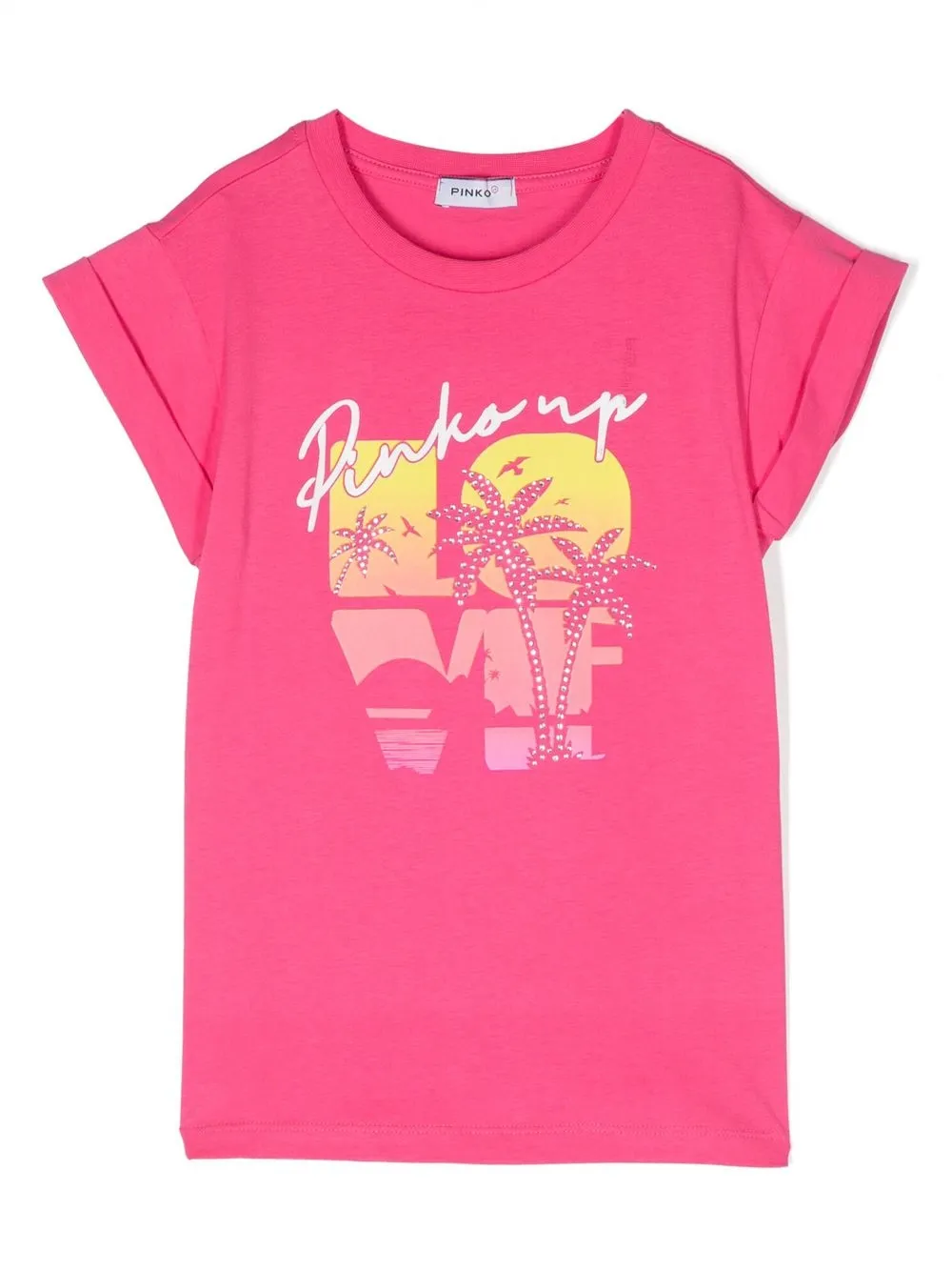 

Pinko Kids graphic-print cotton T-shirt