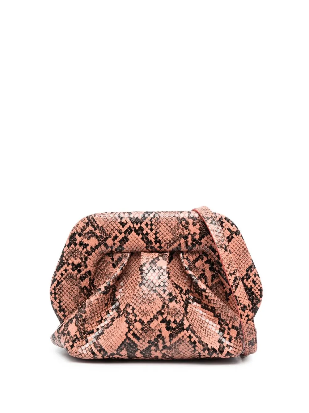 

Themoirè snakeskin-effect crossbody bag - Orange