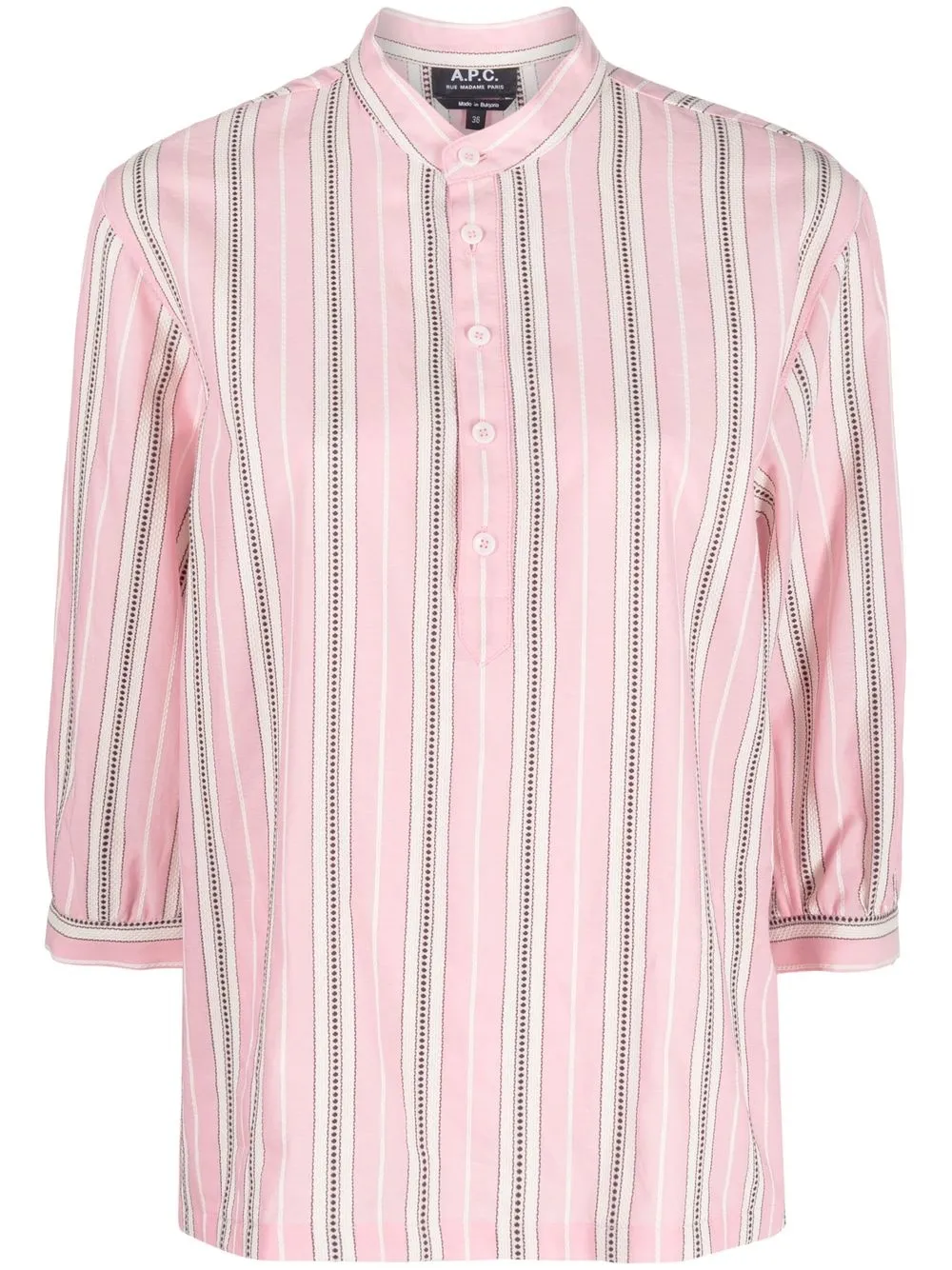 

A.P.C. blusa Priya con rayas estampadas - Rosado