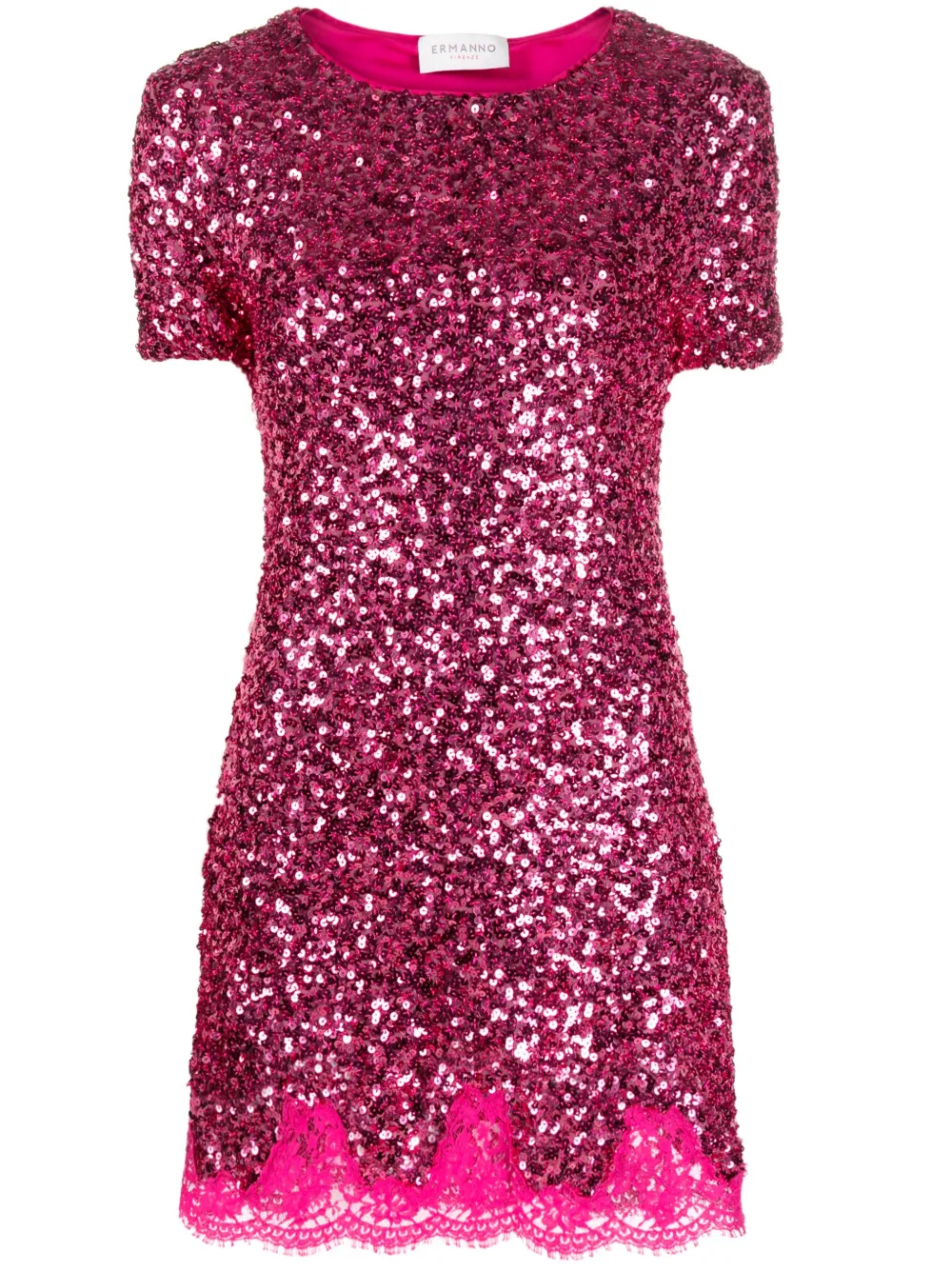 ERMANNO FIRENZE full sequins short dress