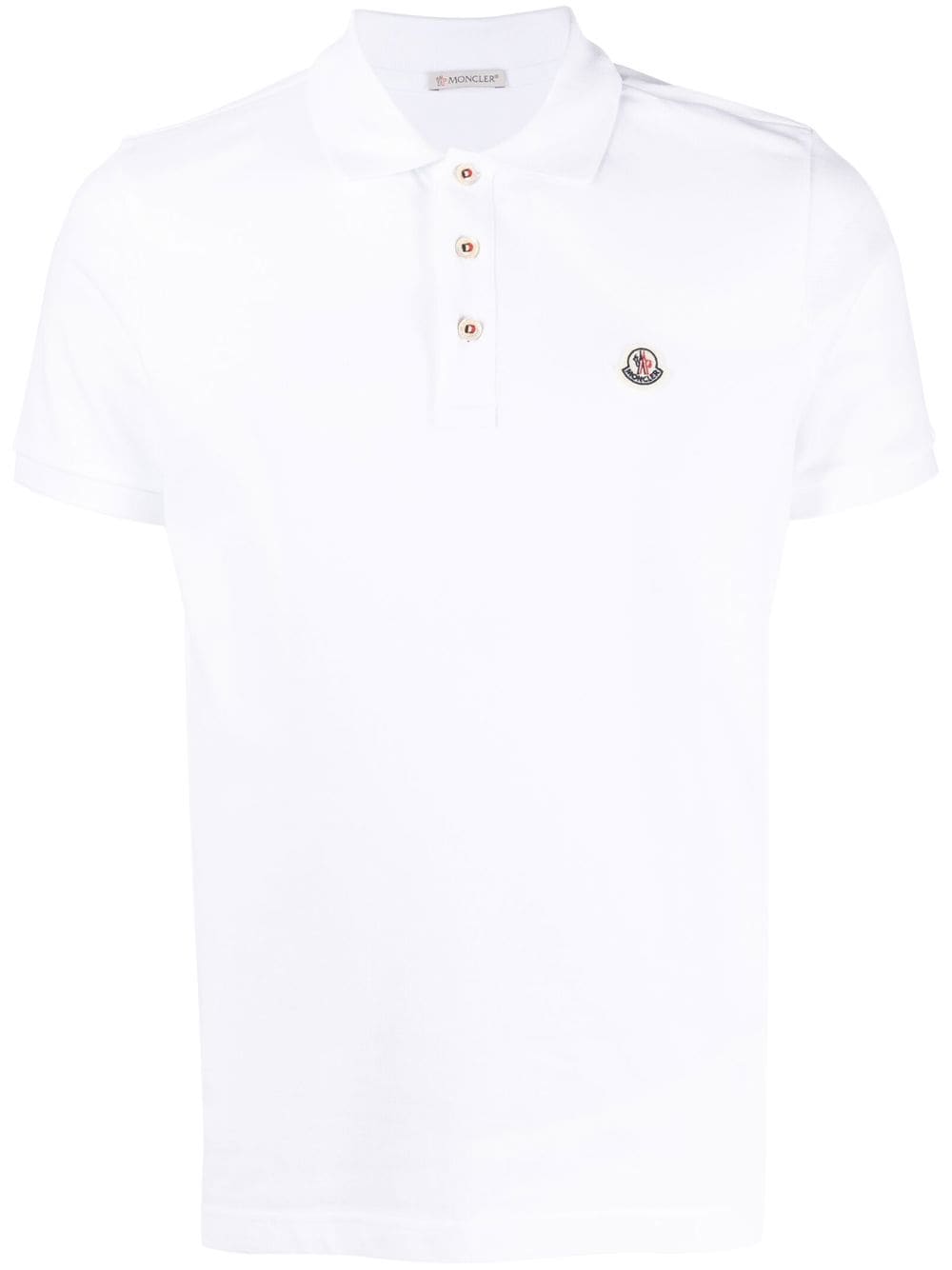 MONCLER LOGO-PATCH POLO SHIRT