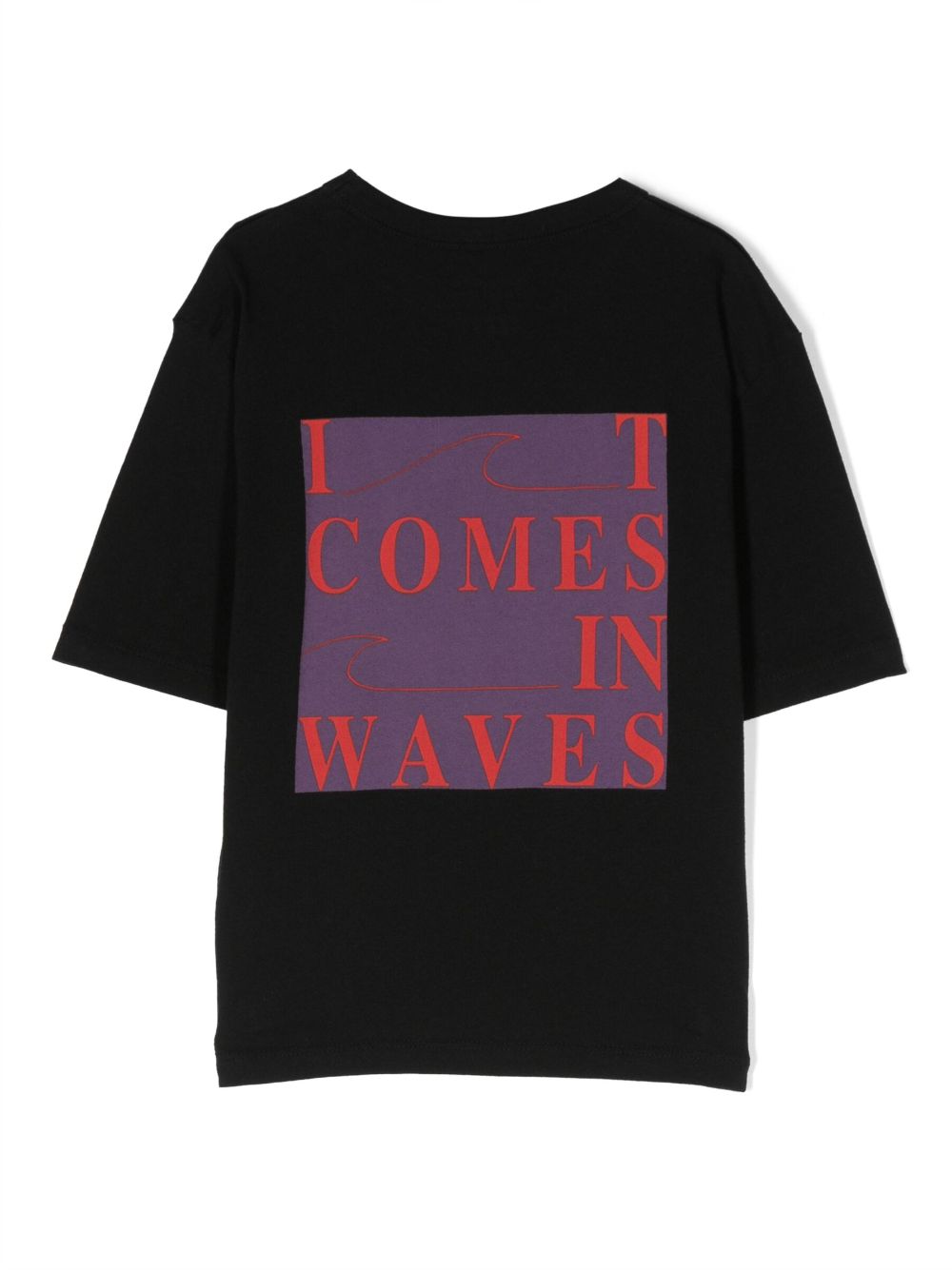 Bellerose graphic-print organic-cotton T-shirt - Black