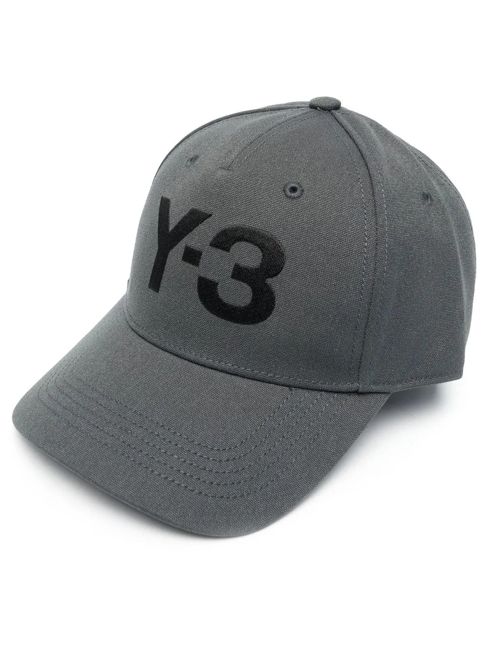 

Y-3 embroidered-logo baseball cap - Grey