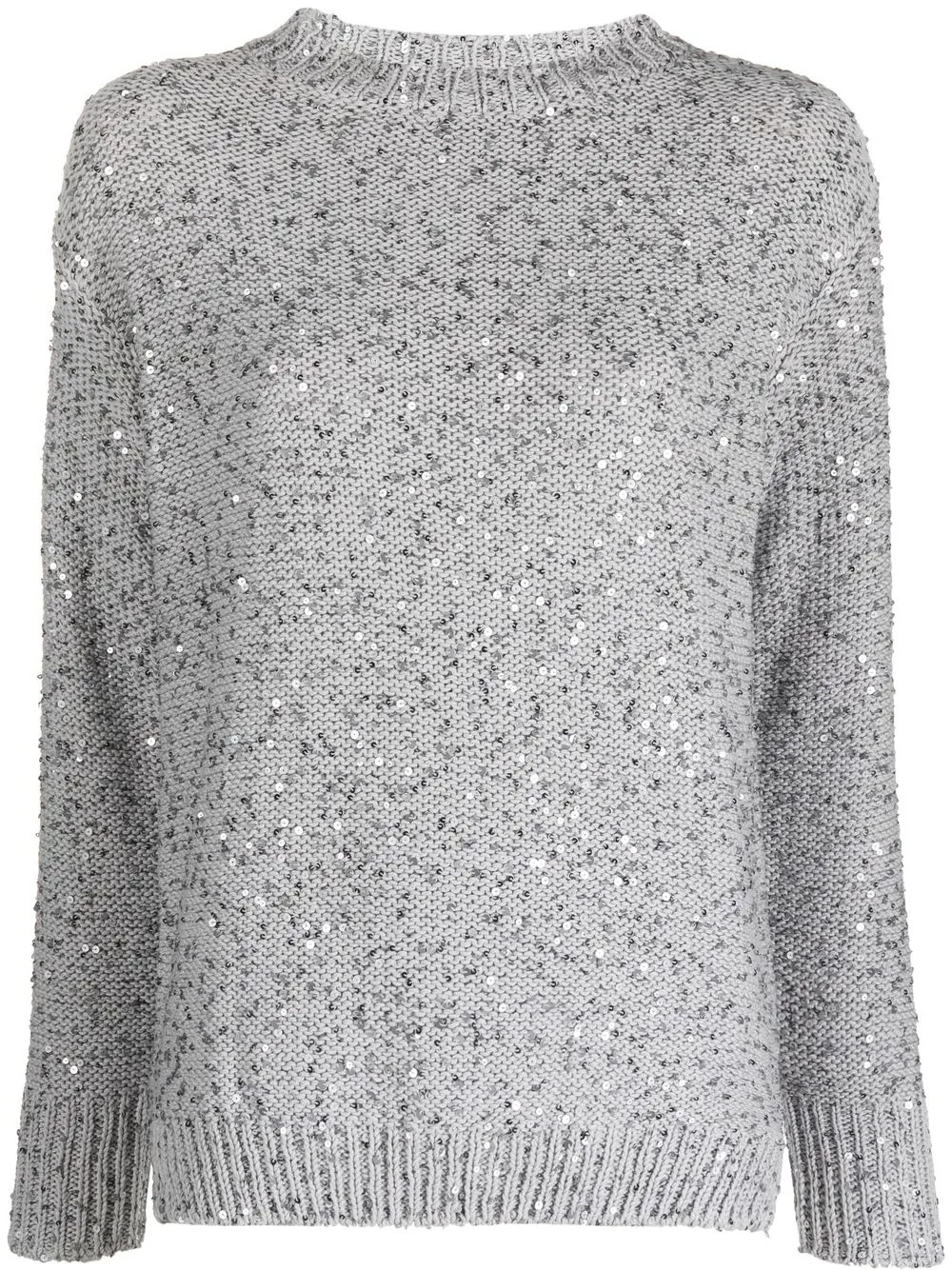 

Lorena Antoniazzi sequin detailing sweater - Grey