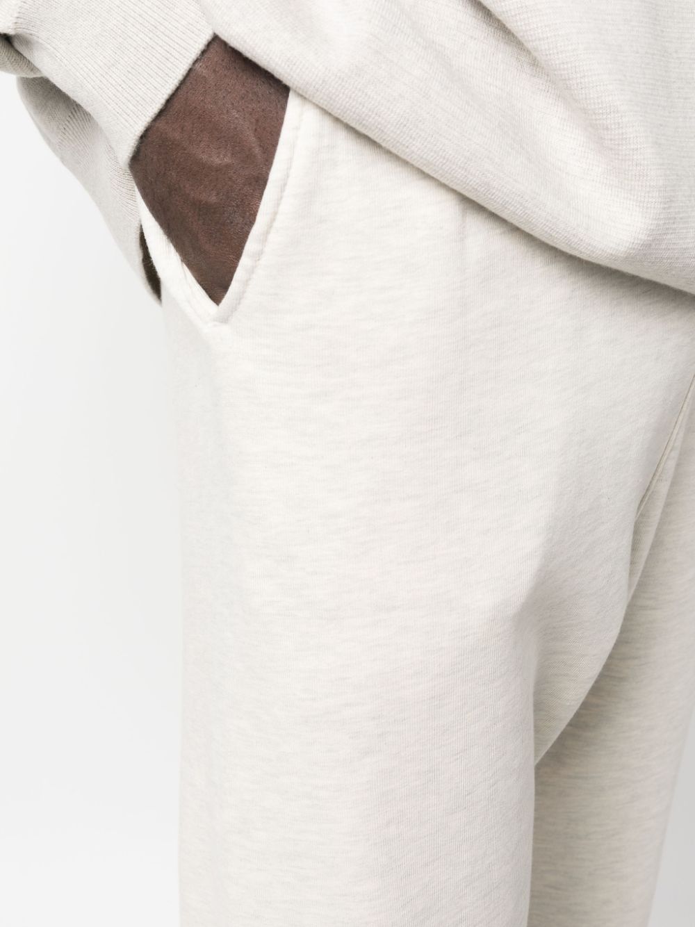 Shop Fear Of God Drawstring Track Pants In Neutrals