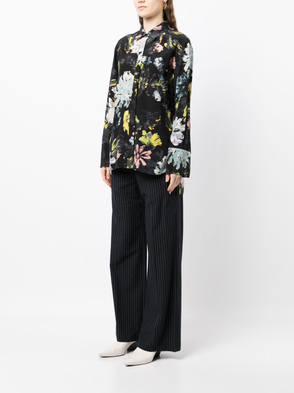 JOSEPH abstract-print Silk Shirt - Farfetch